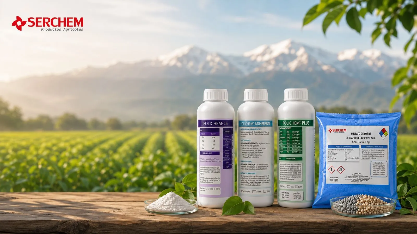 Línea Folichem de fertilizantes foliares